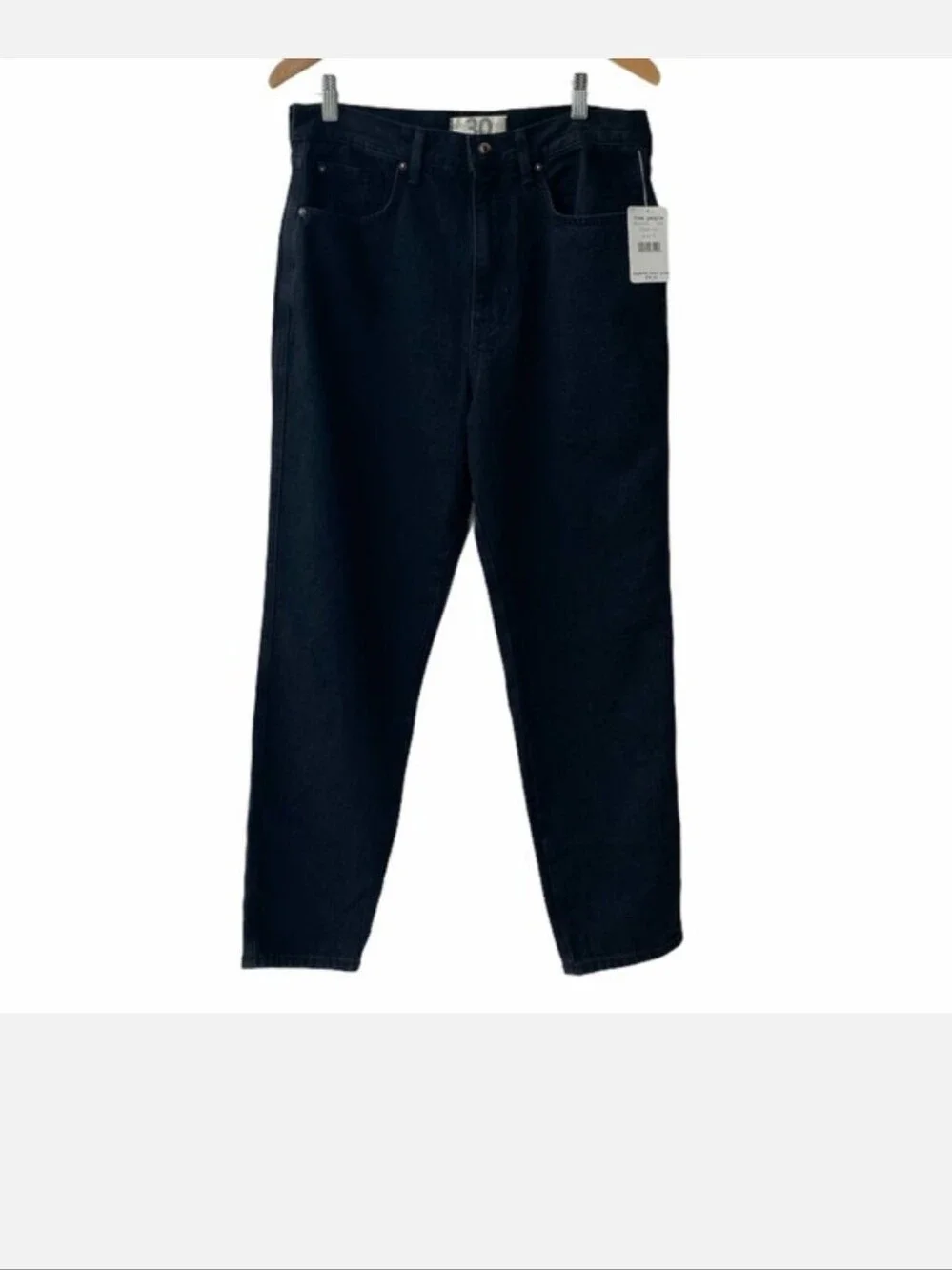 NWOT Free People Stove Pipe Jeans in Black Out Size 30